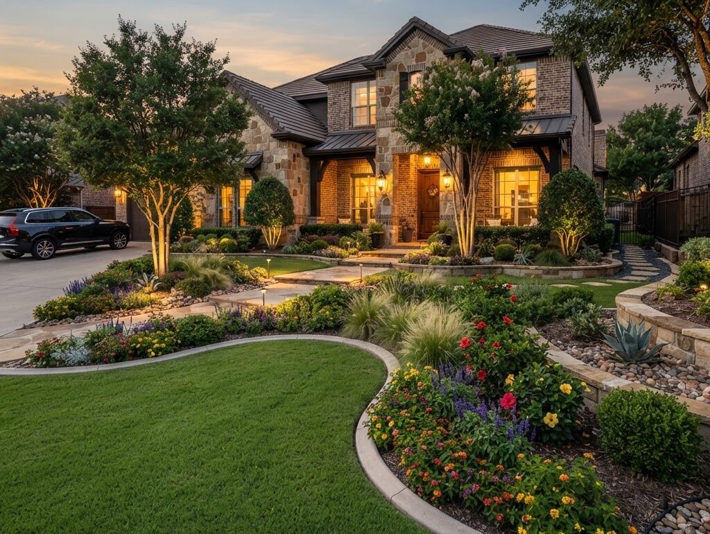 Landscape design and lighting by Curb Creations